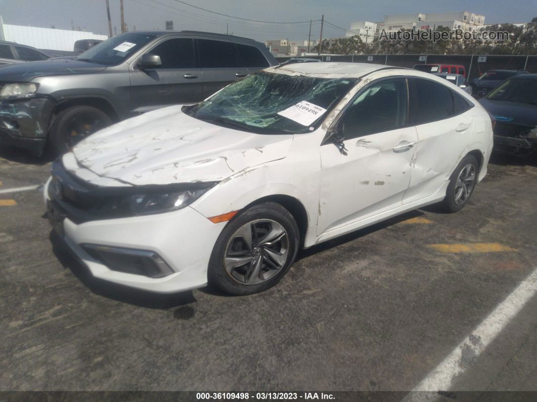 2020 Honda Civic Sedan Lx White vin: 2HGFC2F66LH515885