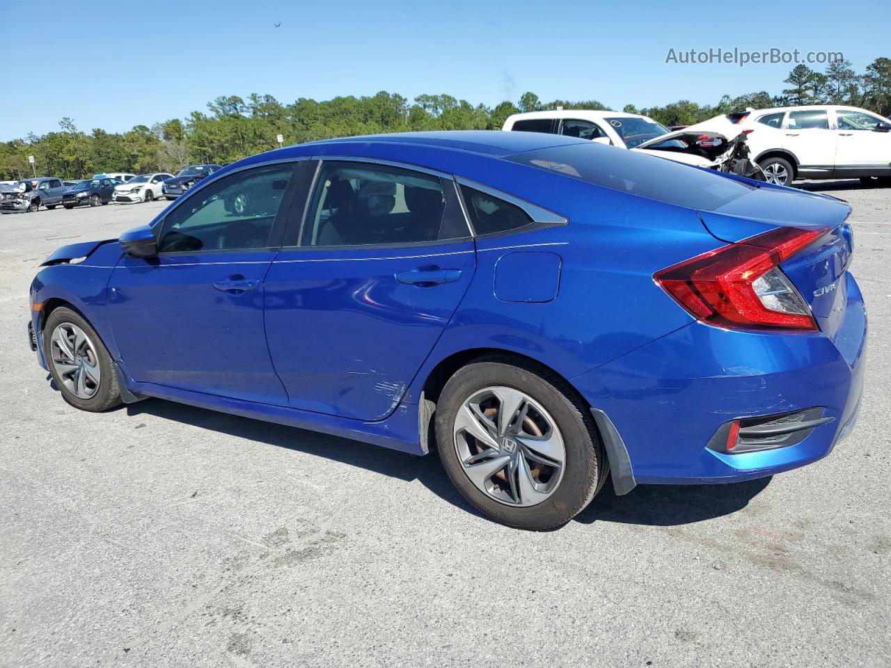 2020 Honda Civic Lx Blue vin: 2HGFC2F66LH548529