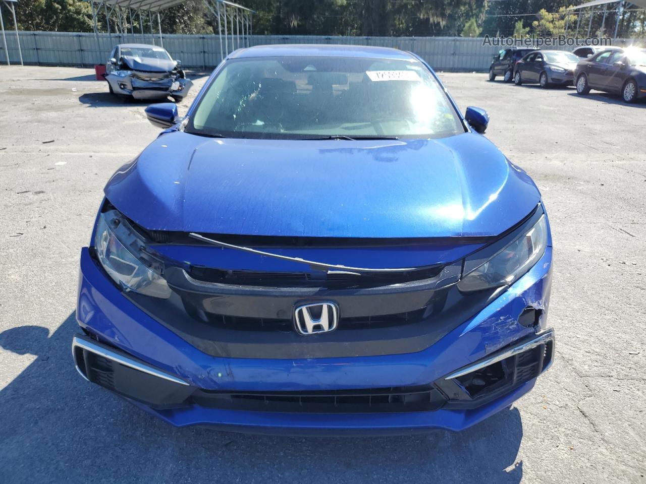 2020 Honda Civic Lx Blue vin: 2HGFC2F66LH548529