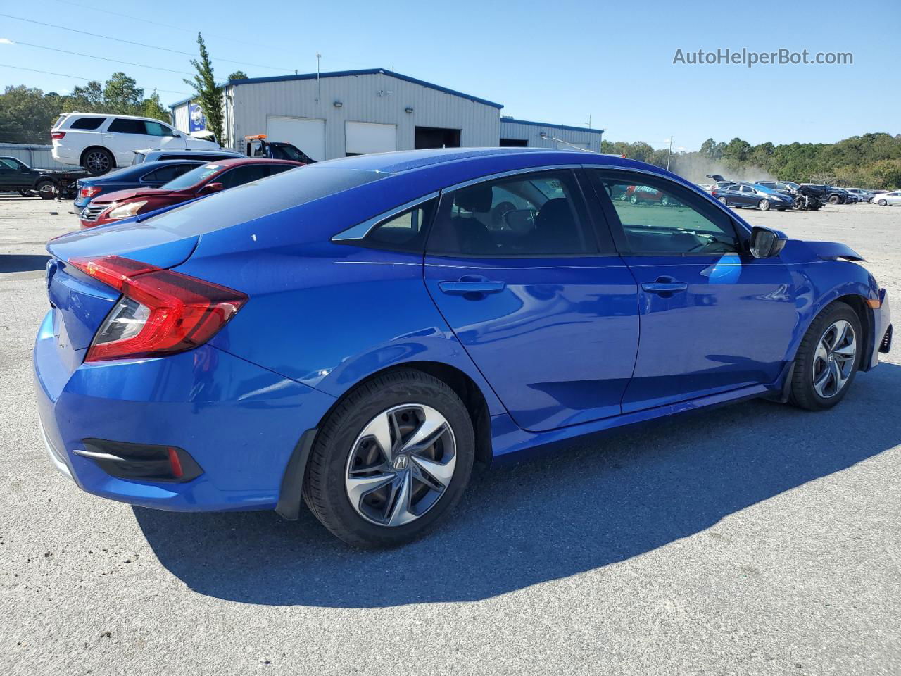 2020 Honda Civic Lx Blue vin: 2HGFC2F66LH548529