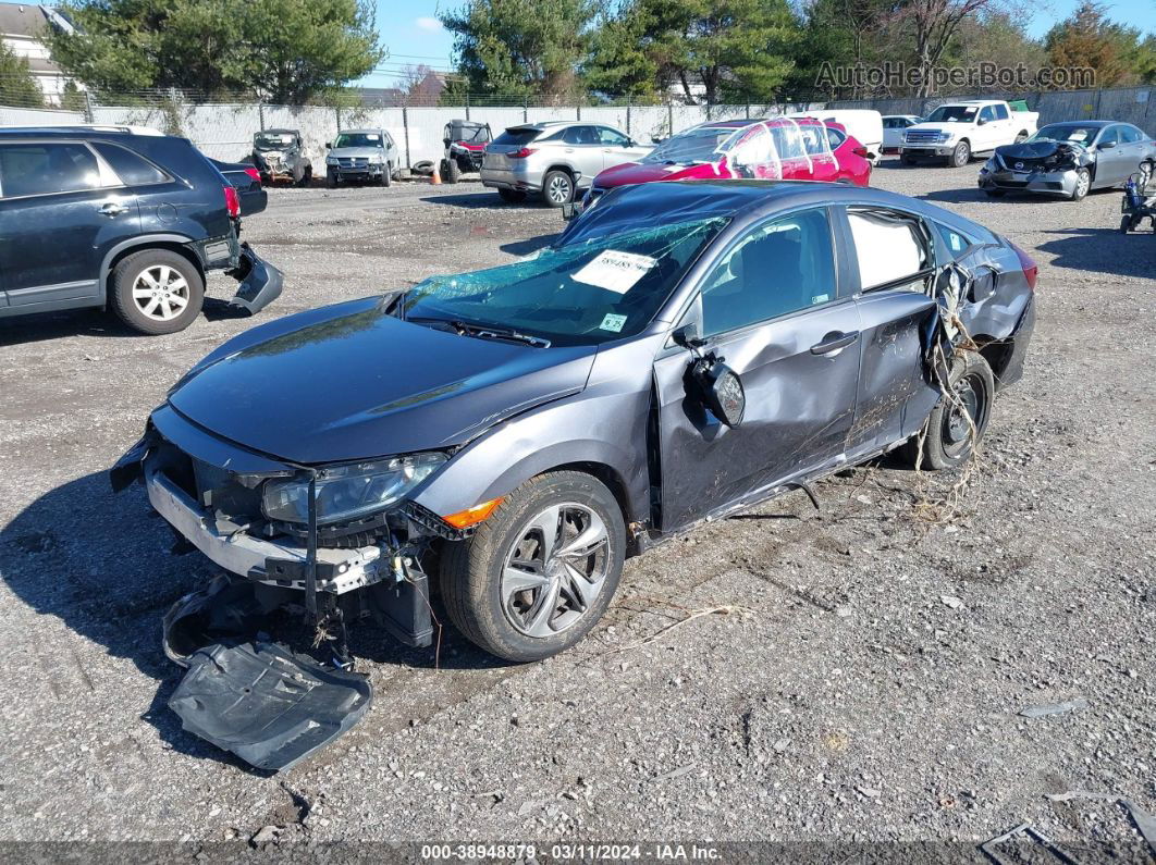 2020 Honda Civic Lx Gray vin: 2HGFC2F66LH548935