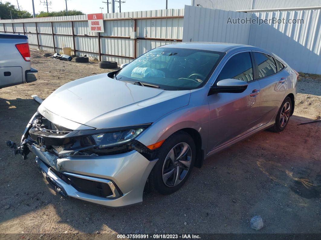 2020 Honda Civic Lx  Silver vin: 2HGFC2F66LH597973