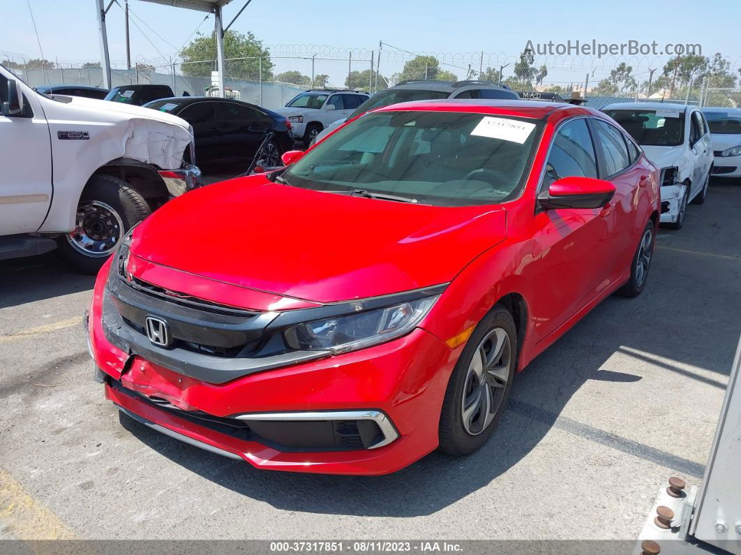 2019 Honda Civic Sedan Lx Red vin: 2HGFC2F67KH501881