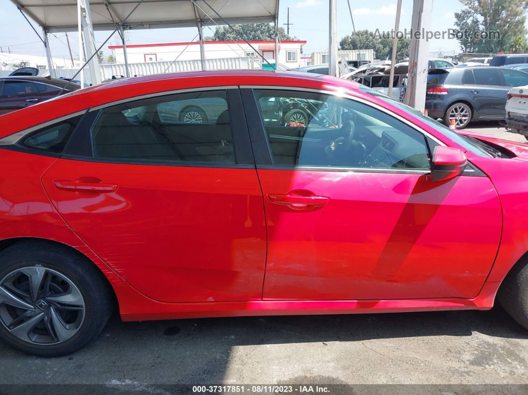 2019 Honda Civic Sedan Lx Red vin: 2HGFC2F67KH501881