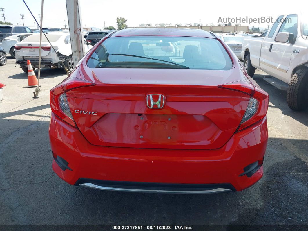 2019 Honda Civic Sedan Lx Red vin: 2HGFC2F67KH501881