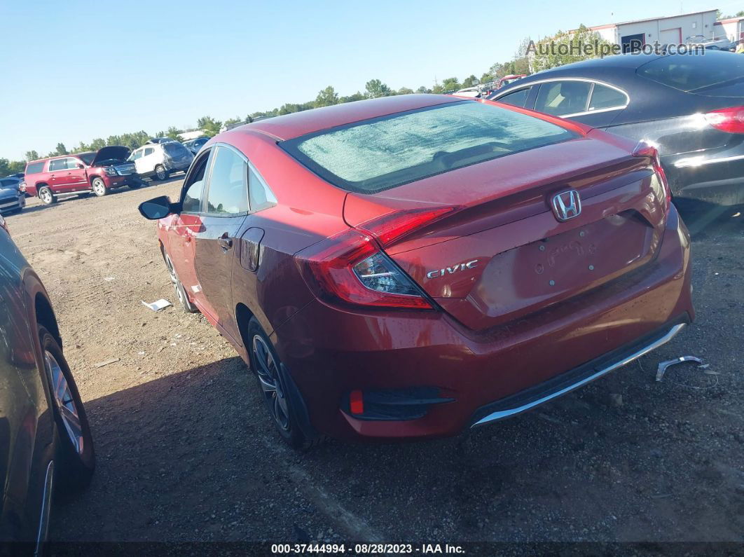 2019 Honda Civic Sedan Lx Orange vin: 2HGFC2F67KH526134