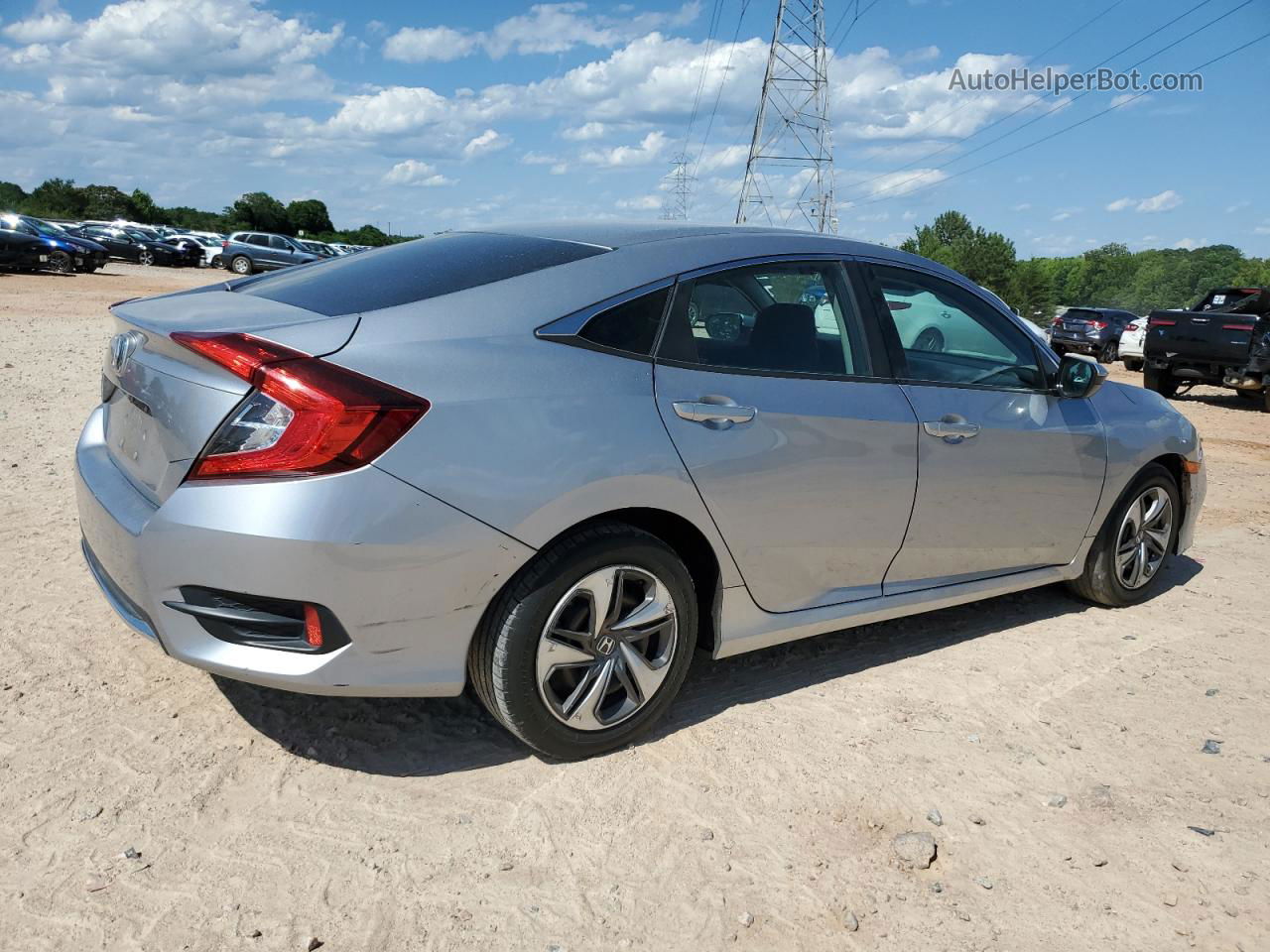 2019 Honda Civic Lx Silver vin: 2HGFC2F67KH571977