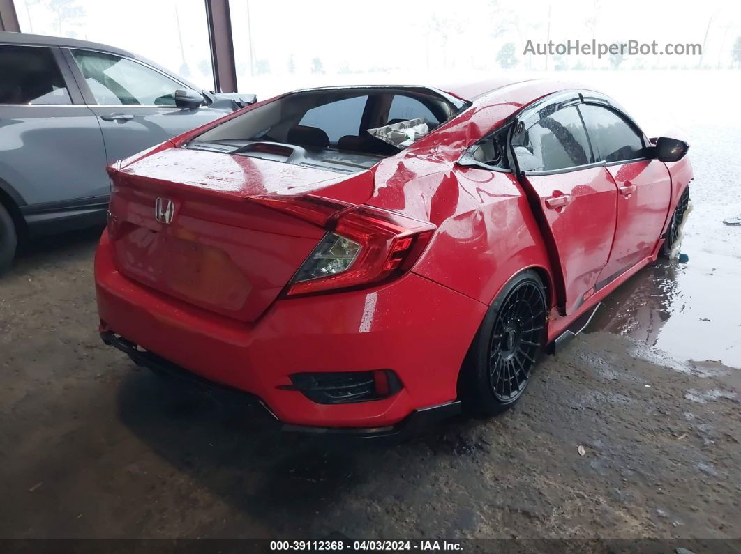 2020 Honda Civic Lx Red vin: 2HGFC2F67LH501381