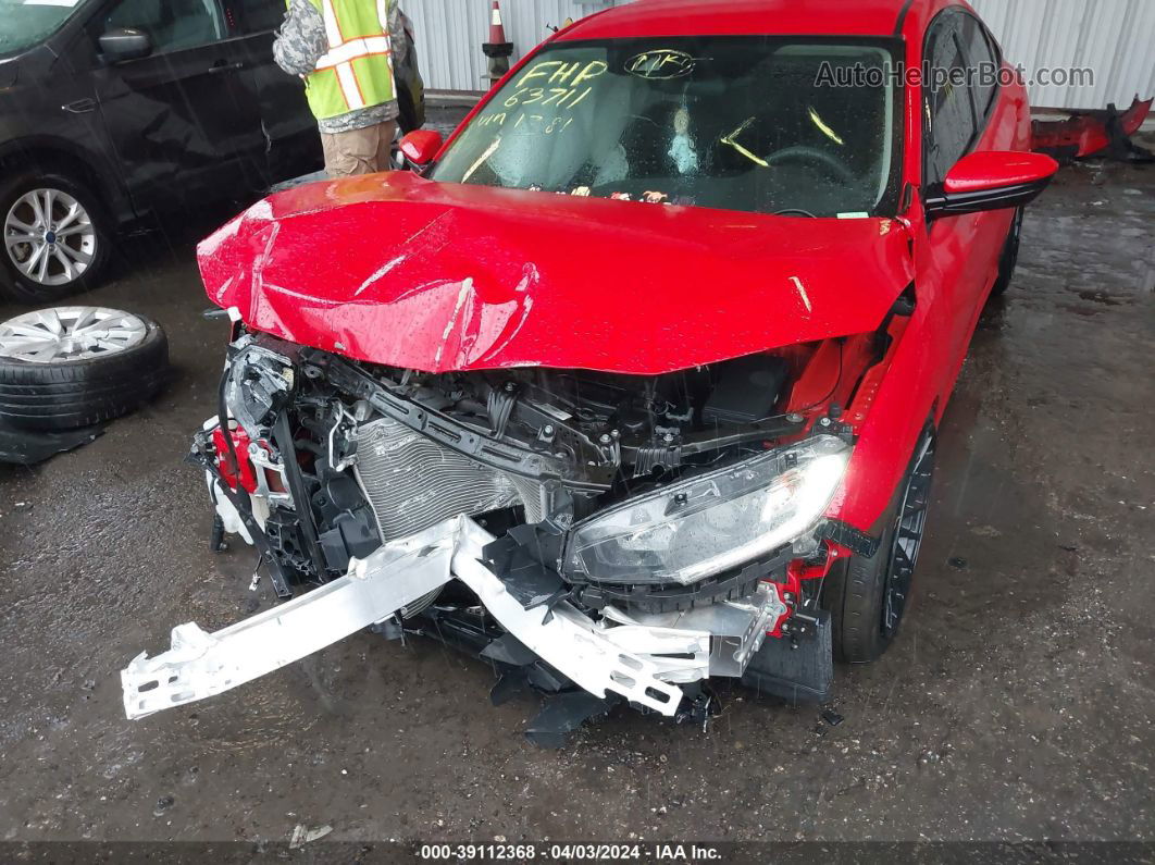 2020 Honda Civic Lx Red vin: 2HGFC2F67LH501381