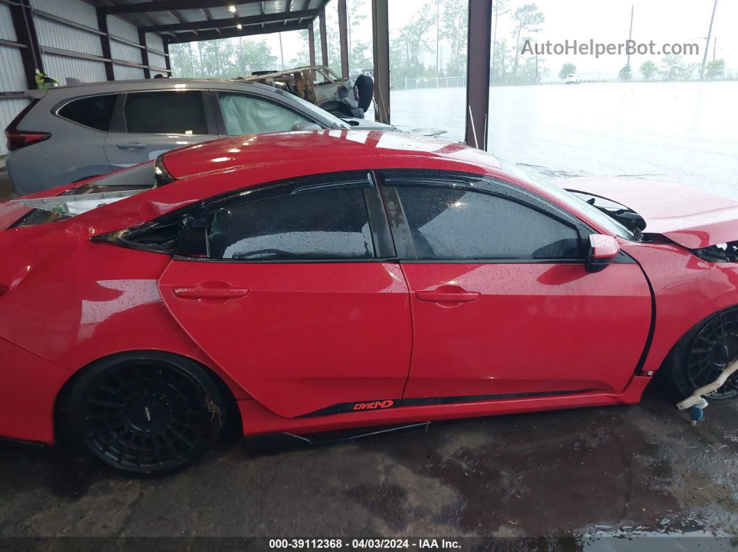 2020 Honda Civic Lx Red vin: 2HGFC2F67LH501381