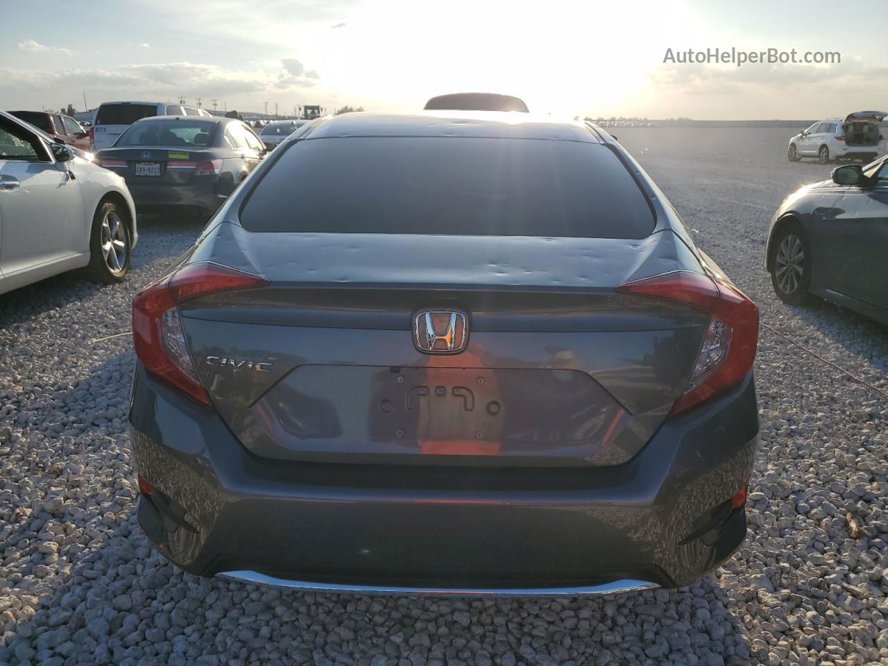 2020 Honda Civic Lx Gray vin: 2HGFC2F67LH551584