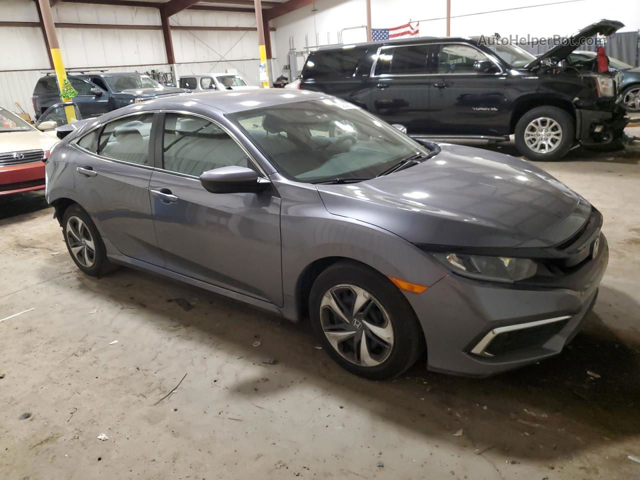 2020 Honda Civic Lx Gray vin: 2HGFC2F67LH552850