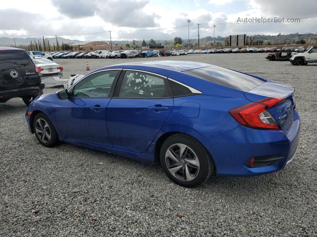 2020 Honda Civic Lx Blue vin: 2HGFC2F67LH558888