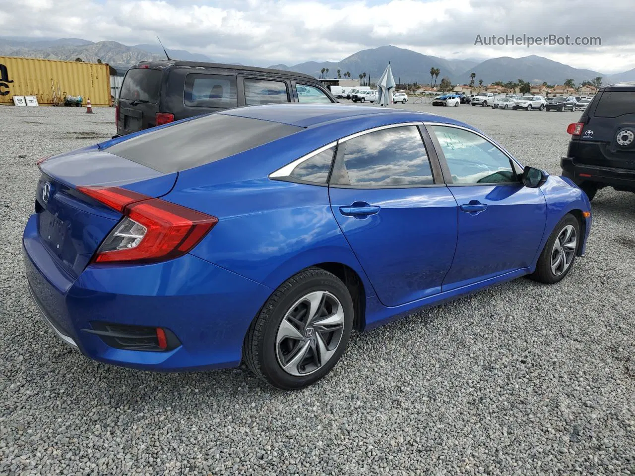 2020 Honda Civic Lx Blue vin: 2HGFC2F67LH558888