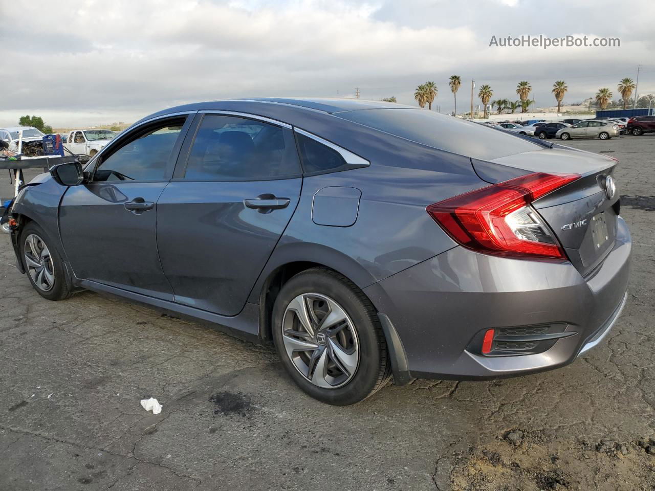 2020 Honda Civic Lx Gray vin: 2HGFC2F67LH590384