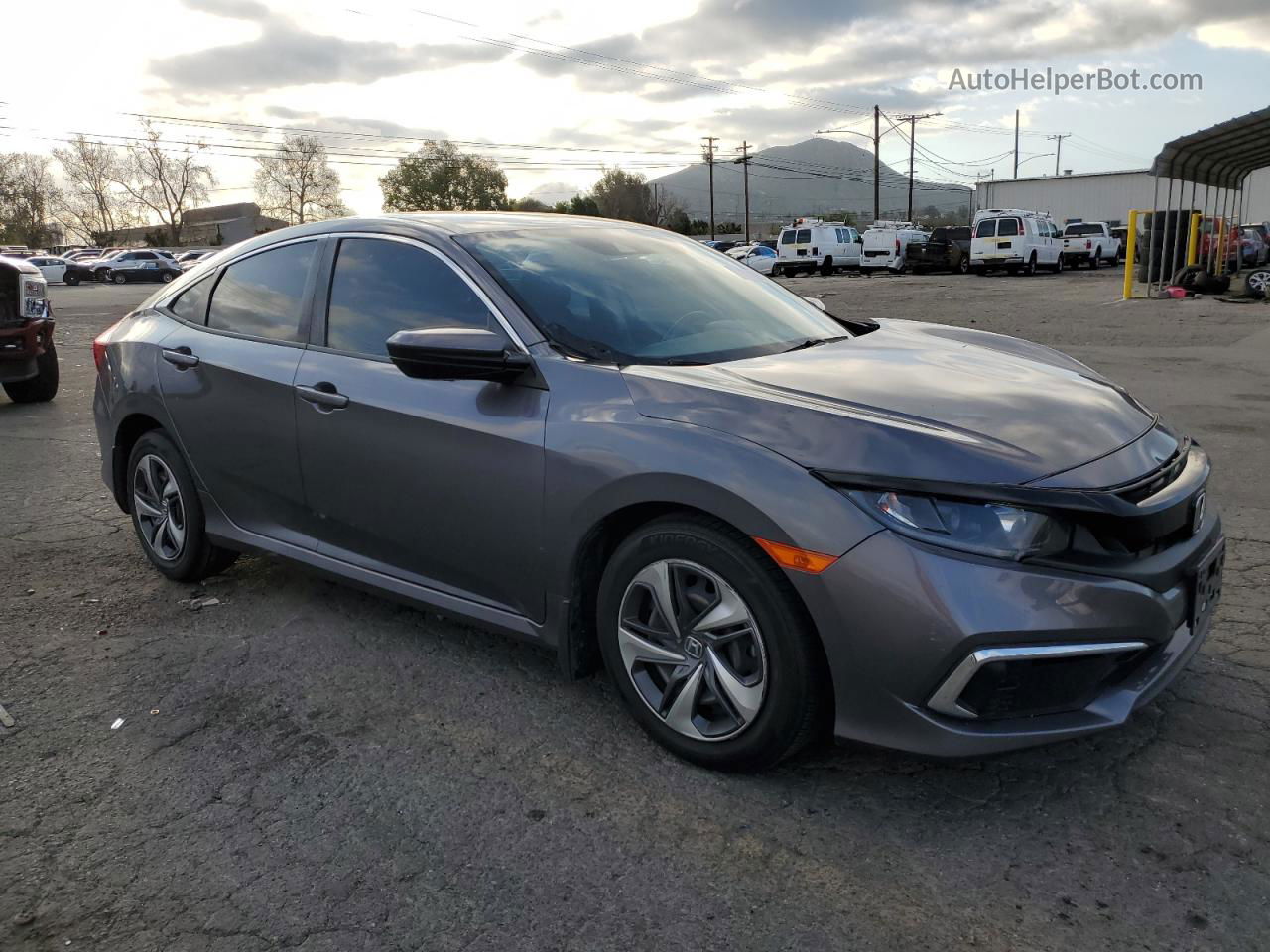 2020 Honda Civic Lx Gray vin: 2HGFC2F67LH590384