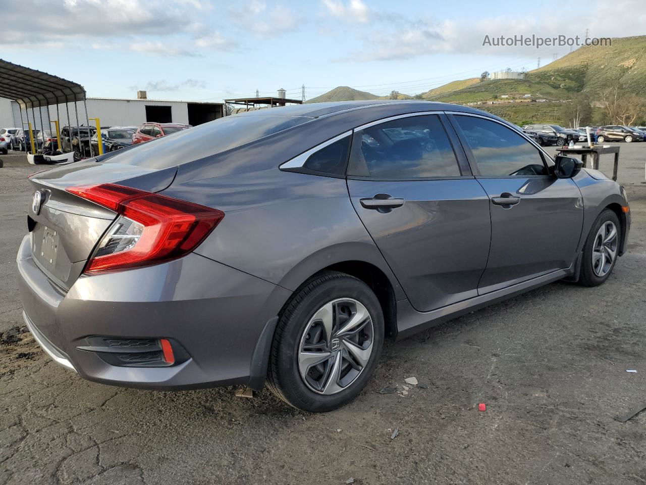 2020 Honda Civic Lx Gray vin: 2HGFC2F67LH590384