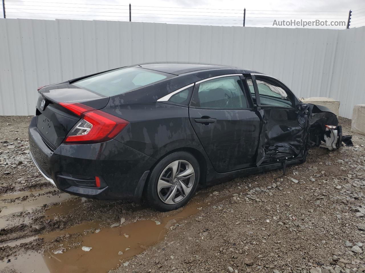 2019 Honda Civic Lx Black vin: 2HGFC2F68KH516096