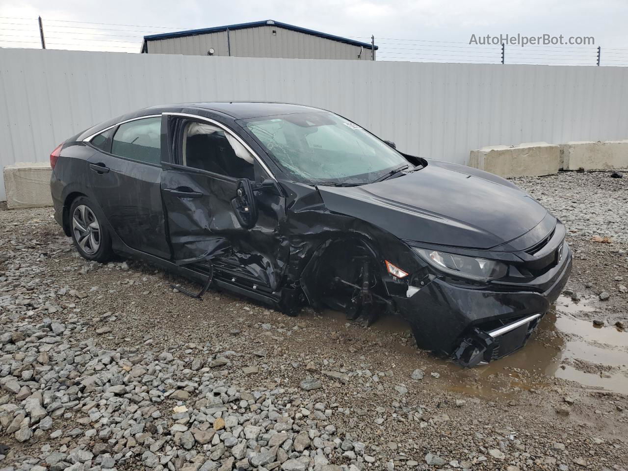 2019 Honda Civic Lx Black vin: 2HGFC2F68KH516096