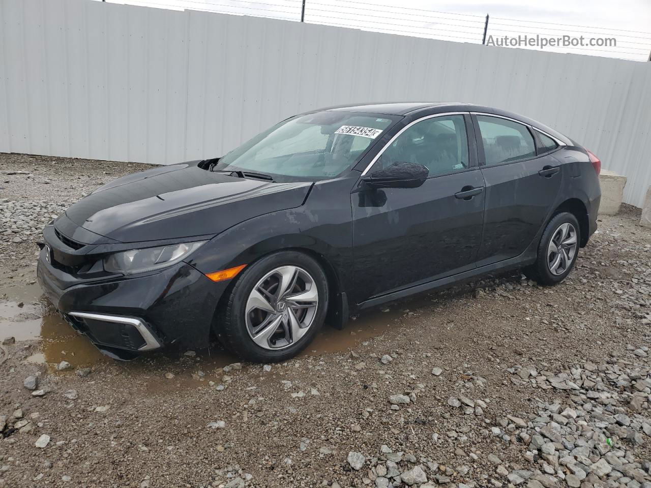 2019 Honda Civic Lx Black vin: 2HGFC2F68KH516096