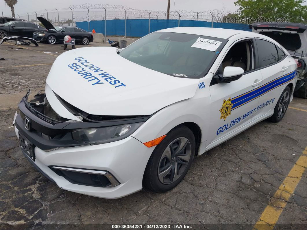 2019 Honda Civic Sedan Lx White vin: 2HGFC2F68KH517345