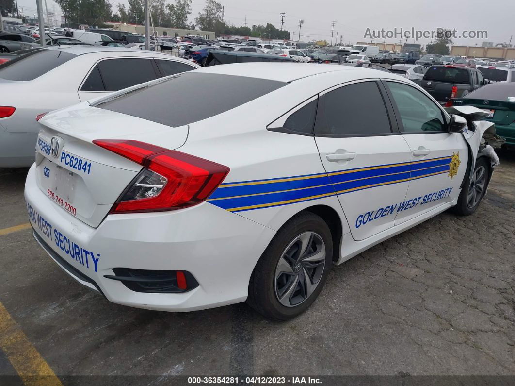 2019 Honda Civic Sedan Lx White vin: 2HGFC2F68KH517345