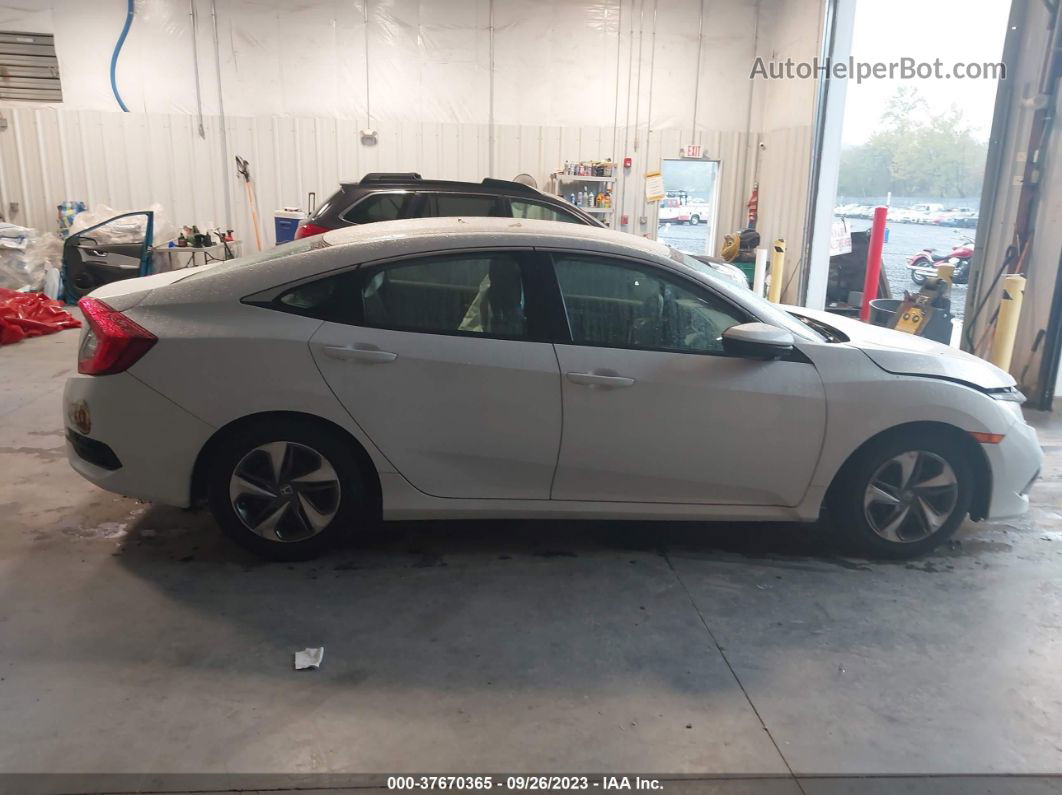 2019 Honda Civic Lx White vin: 2HGFC2F68KH529219