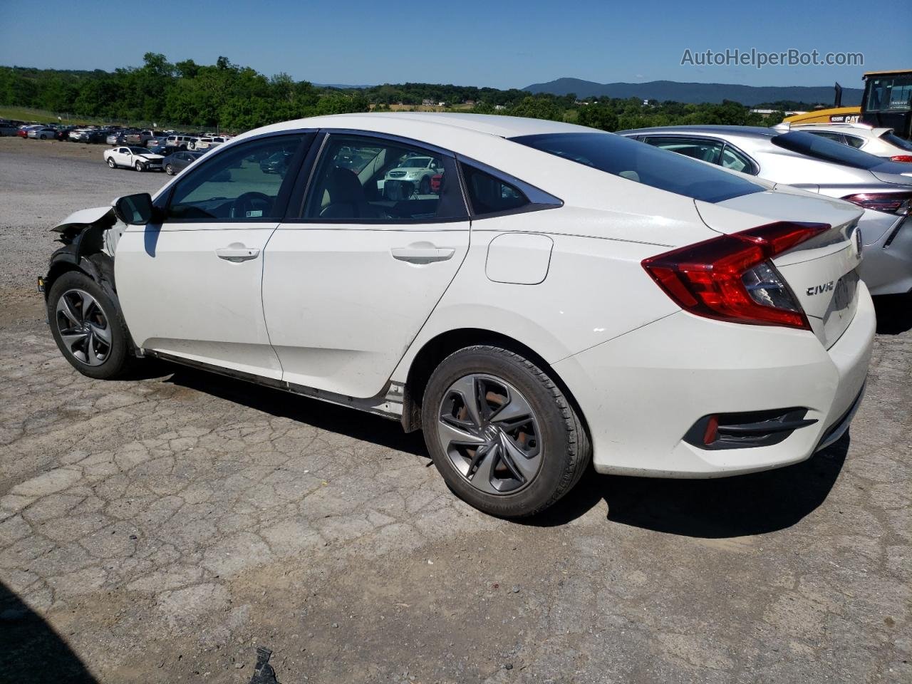 2019 Honda Civic Lx Белый vin: 2HGFC2F68KH547915