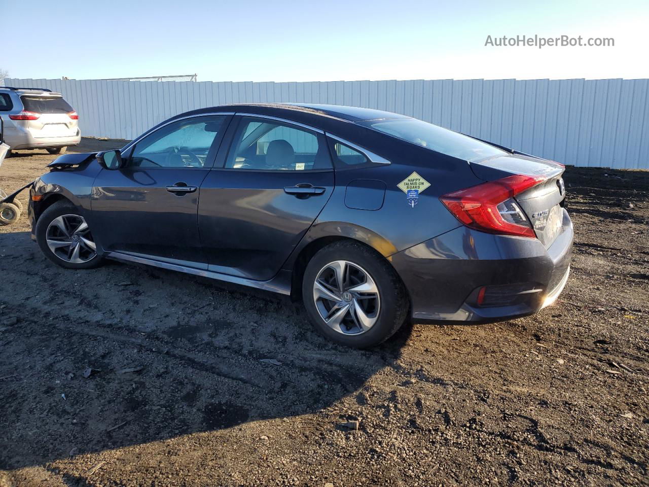 2019 Honda Civic Lx Серый vin: 2HGFC2F68KH574855