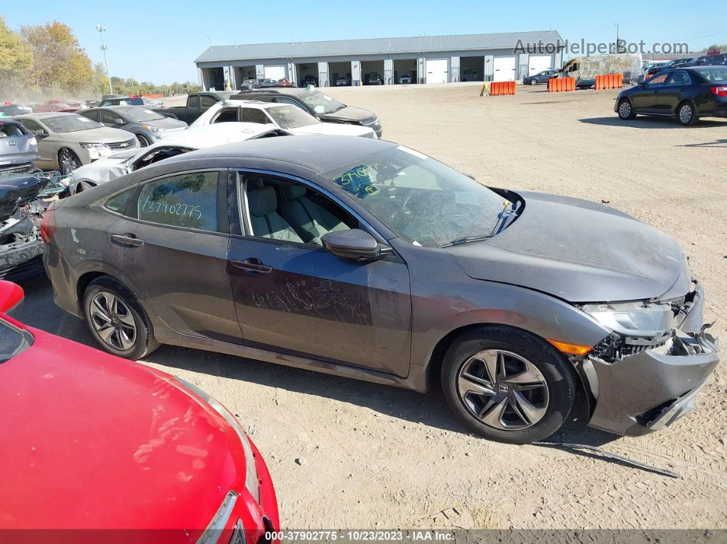 2019 Honda Civic Lx Gray vin: 2HGFC2F68KH589887