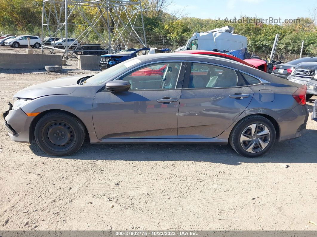 2019 Honda Civic Lx Gray vin: 2HGFC2F68KH589887