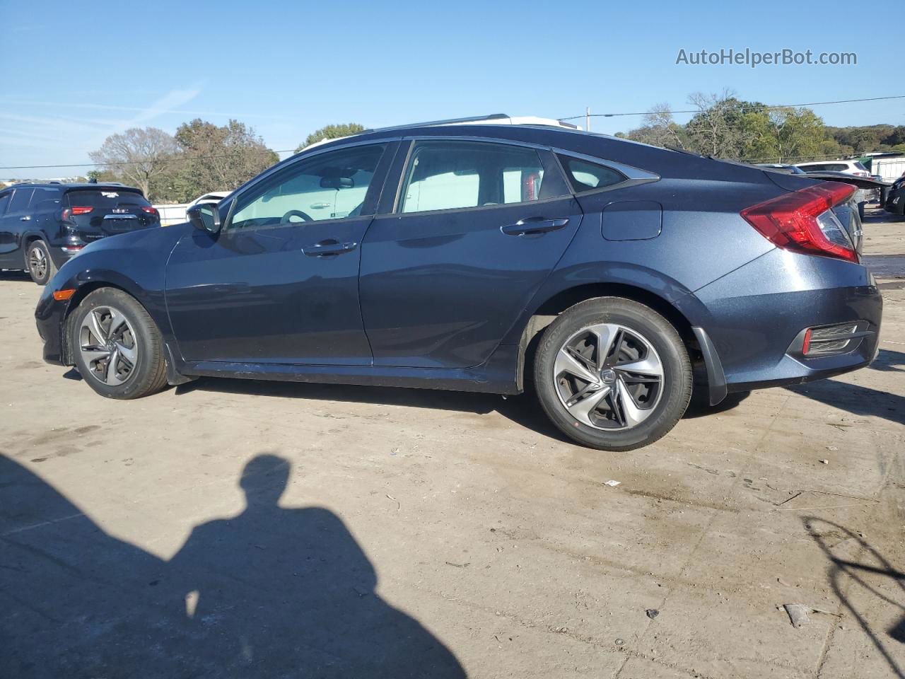 2020 Honda Civic Lx Синий vin: 2HGFC2F68LH521557