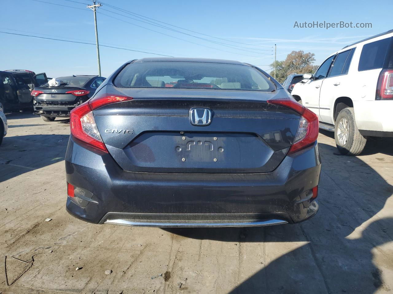 2020 Honda Civic Lx Синий vin: 2HGFC2F68LH521557