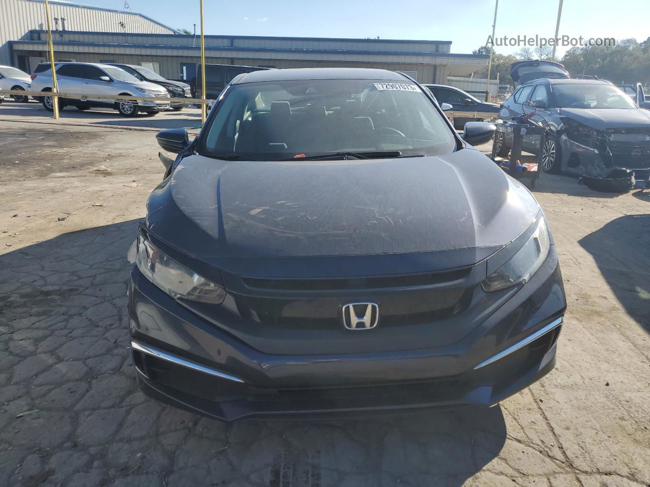 2020 Honda Civic Lx Синий vin: 2HGFC2F68LH521557