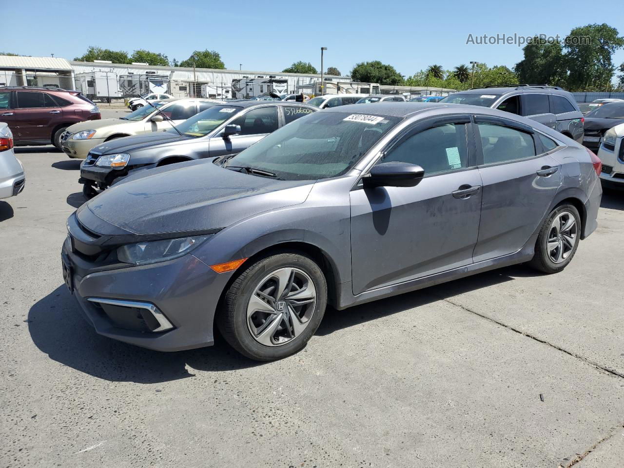 2020 Honda Civic Lx Black vin: 2HGFC2F68LH537371