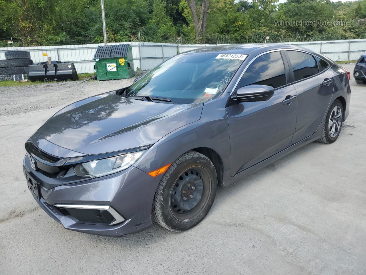 2020 Honda Civic Lx Gray vin: 2HGFC2F68LH539430