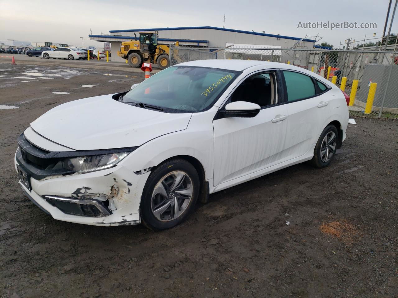 2020 Honda Civic Lx White vin: 2HGFC2F68LH544725