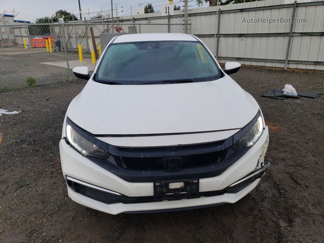 2020 Honda Civic Lx White vin: 2HGFC2F68LH544725