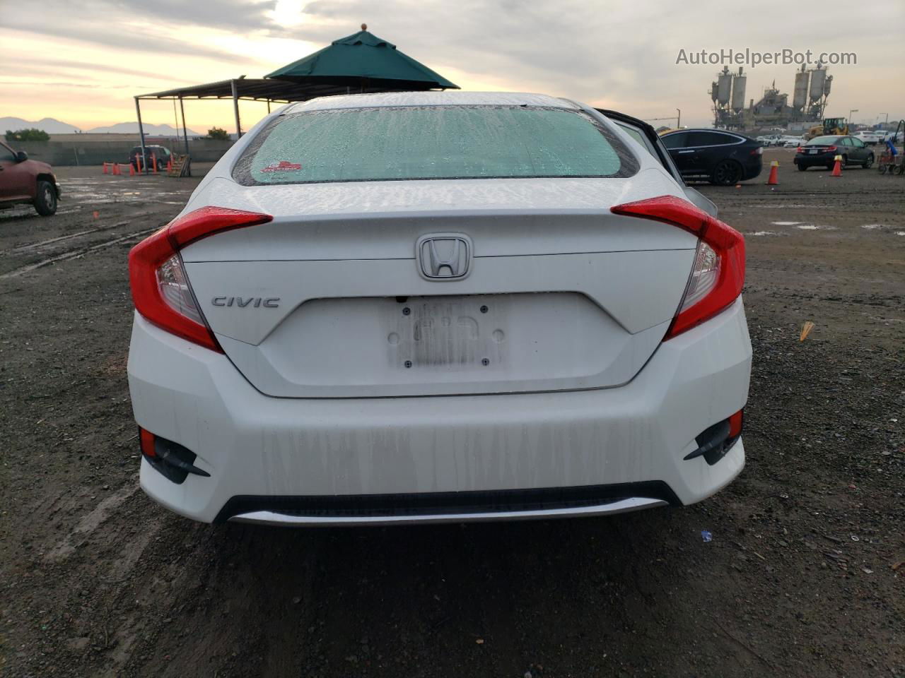 2020 Honda Civic Lx White vin: 2HGFC2F68LH544725