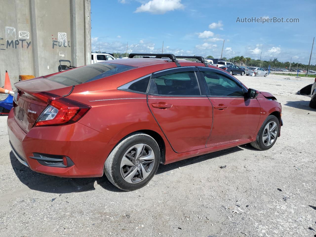 2020 Honda Civic Lx Красный vin: 2HGFC2F68LH566045