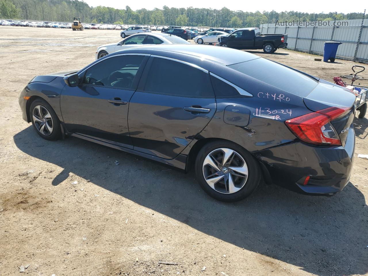 2020 Honda Civic Lx Blue vin: 2HGFC2F68LH566272