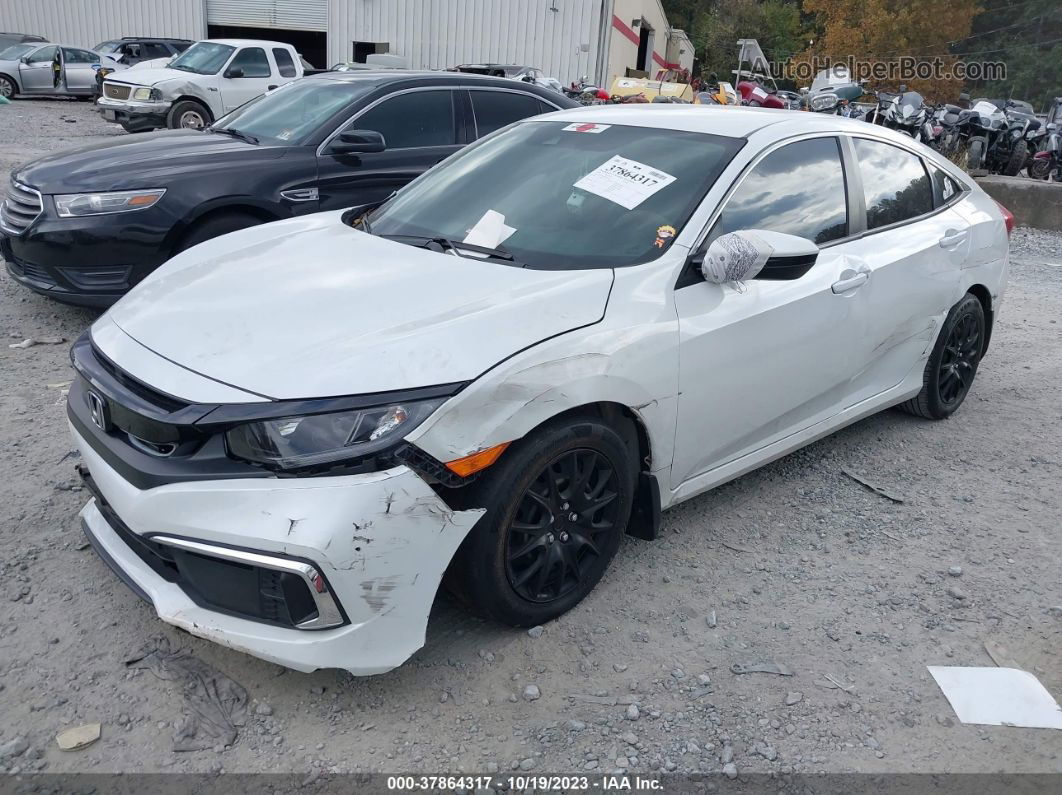 2020 Honda Civic Lx  White vin: 2HGFC2F68LH577739