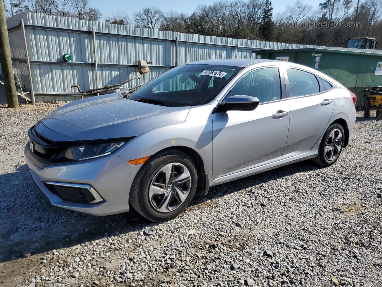 2020 Honda Civic Lx Silver vin: 2HGFC2F68LH579863