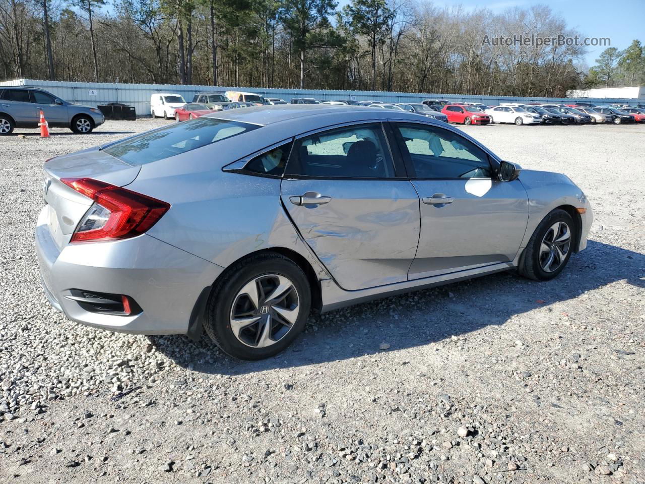 2020 Honda Civic Lx Silver vin: 2HGFC2F68LH579863