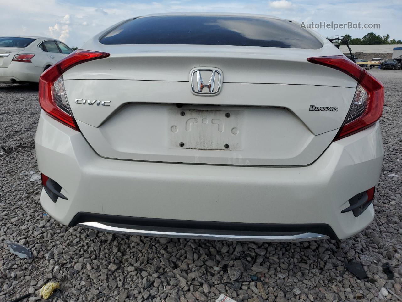 2019 Honda Civic Lx White vin: 2HGFC2F69KH507472