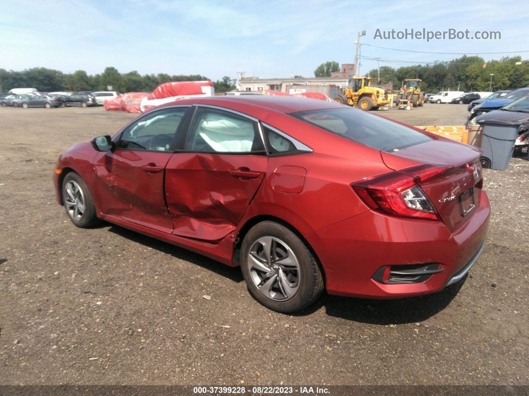 2019 Honda Civic Sedan Lx Red vin: 2HGFC2F69KH546773