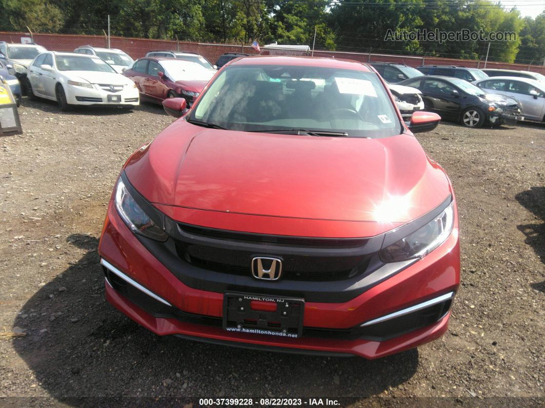 2019 Honda Civic Sedan Lx Red vin: 2HGFC2F69KH546773