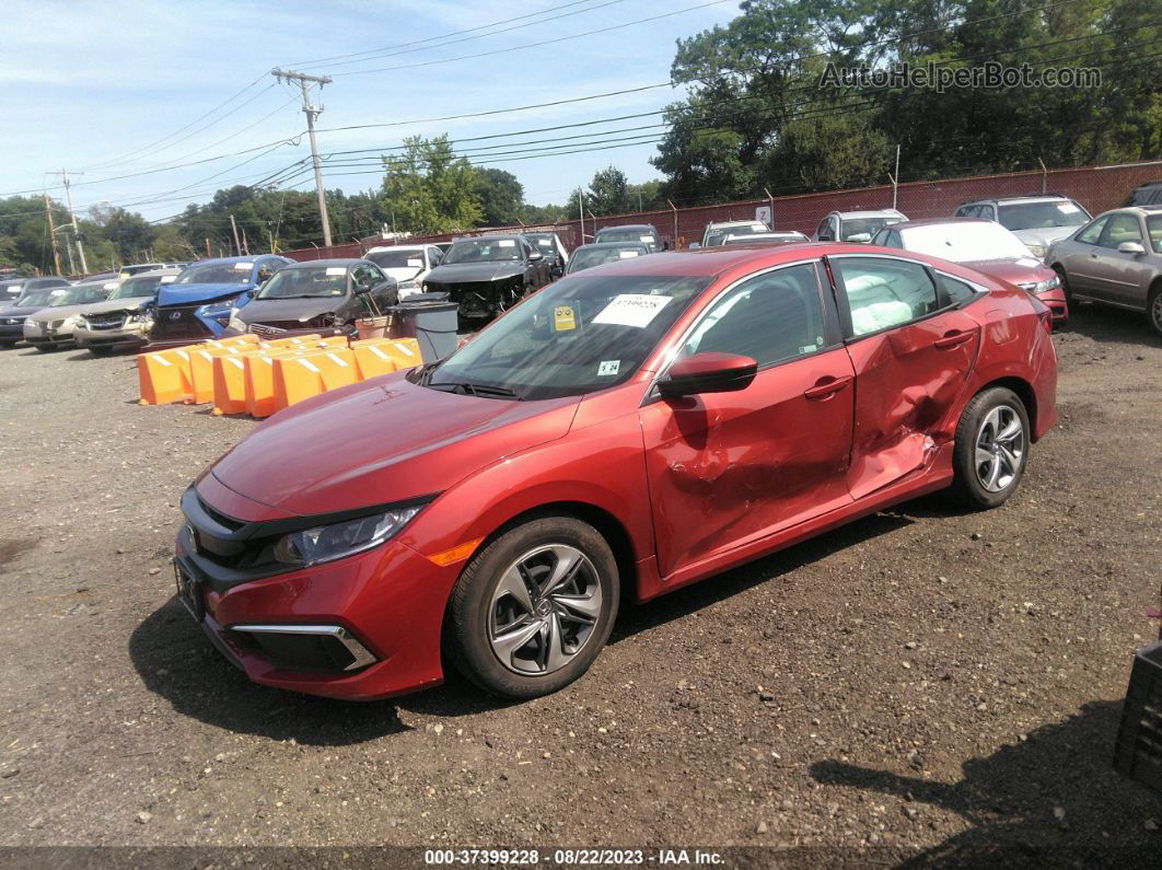 2019 Honda Civic Sedan Lx Красный vin: 2HGFC2F69KH546773