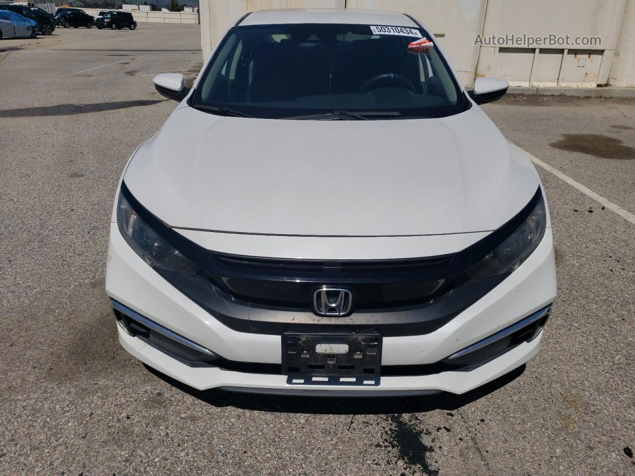 2019 Honda Civic Lx White vin: 2HGFC2F69KH557742