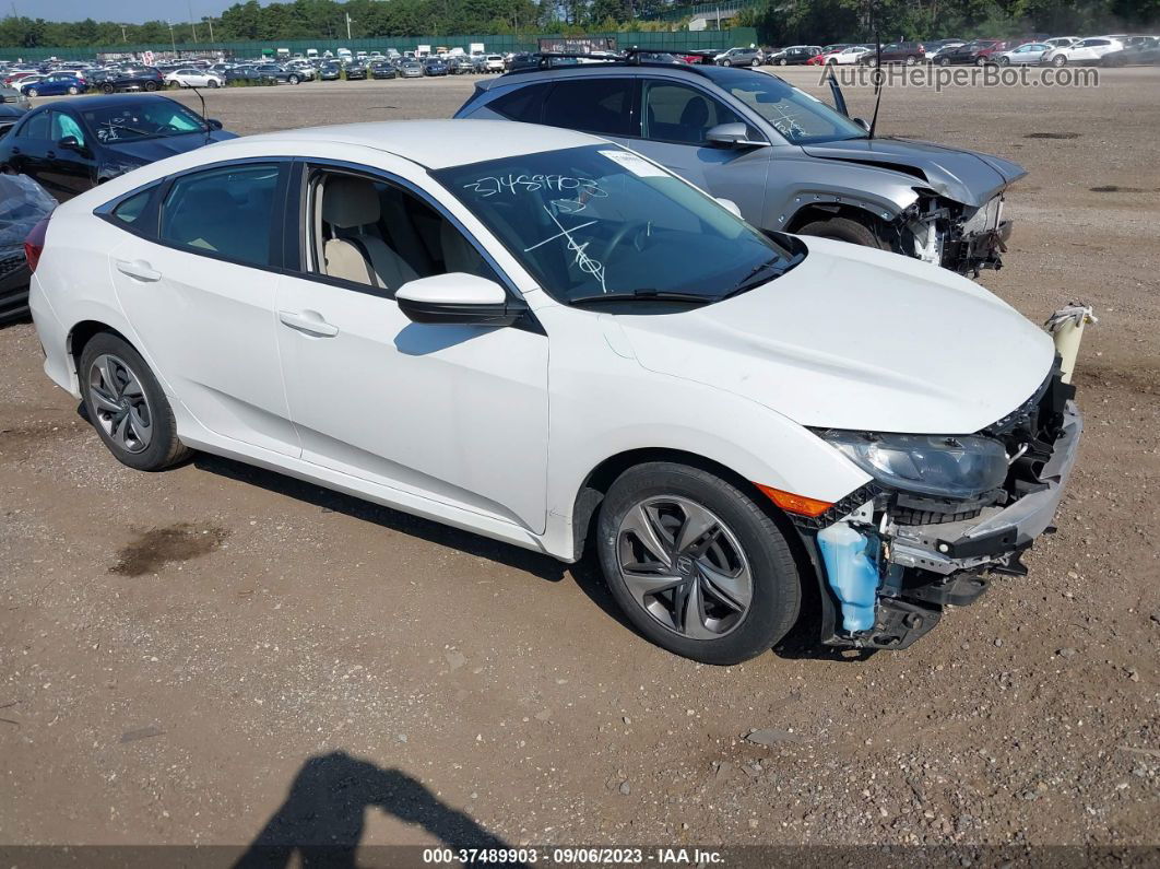 2019 Honda Civic Sedan Lx White vin: 2HGFC2F69KH582348